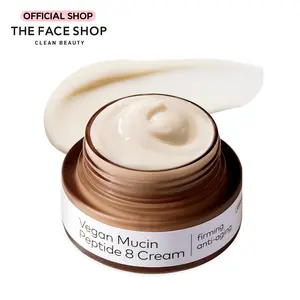 THE FACE SHOP Alltimate Vegan Mucin Peptide 8 Cream 30ml, Face Moisturizer with Vegan snail mucin, Firming & Lifting facial cream, Korean Skincare THE FACE SHOP Alltimate Vegan Mucin Peptide 8 Cream 30ml, Face Moisturizer with Vegan snail mucin, Firming & Lifting facial cream, Korean Skincare
