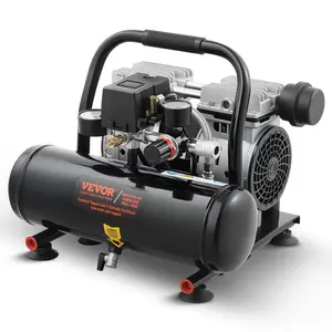 Oil-Free Horizontal Air Compressor 4L 750w Single Tank Plug 110V