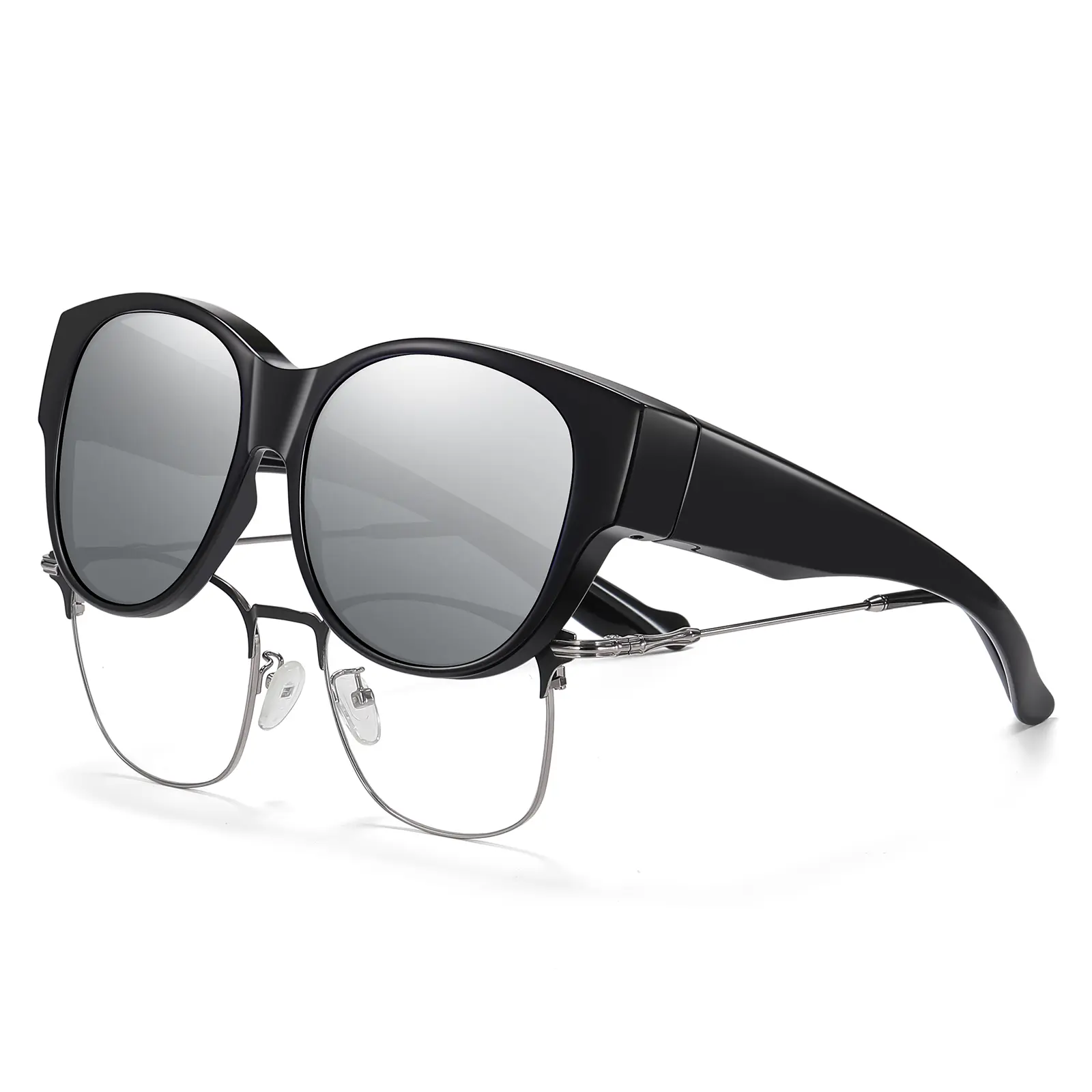 Black Frame Silver Lens