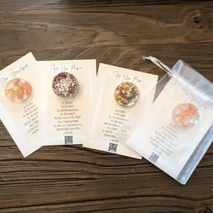 Resin Worry Stone, Anxiety Stone, Lucky Pocket Stone, Touch Stone with Thumb Indentation, For You Mom, Grandma, Mimi, Gigi, Mother's Day Gift