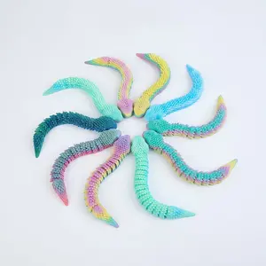 Small Viper Ornament, 1pc/5pcs/10pcs, 3D Printed, 13cm/5.11in, Multicolor, Adjustable, Desktop Decoration, Car Hanging, Office Decor Gift