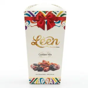 Premium Golden Mix Dates from Madinah, Saudi Arabia – Elegant Gift Box, Handpicked Assorted Dates, Natural & Fresh, 250g