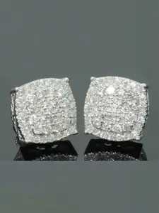 1 Pair Gorgeous Elegant Cubic Zirconia Stud Earrings For Women For Wedding Engagement Anniversary Party Jewelry Valentine's Day Gift