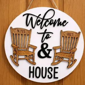 Customized Rocking Chair Door Hanger- You pick names for Rocking chairs