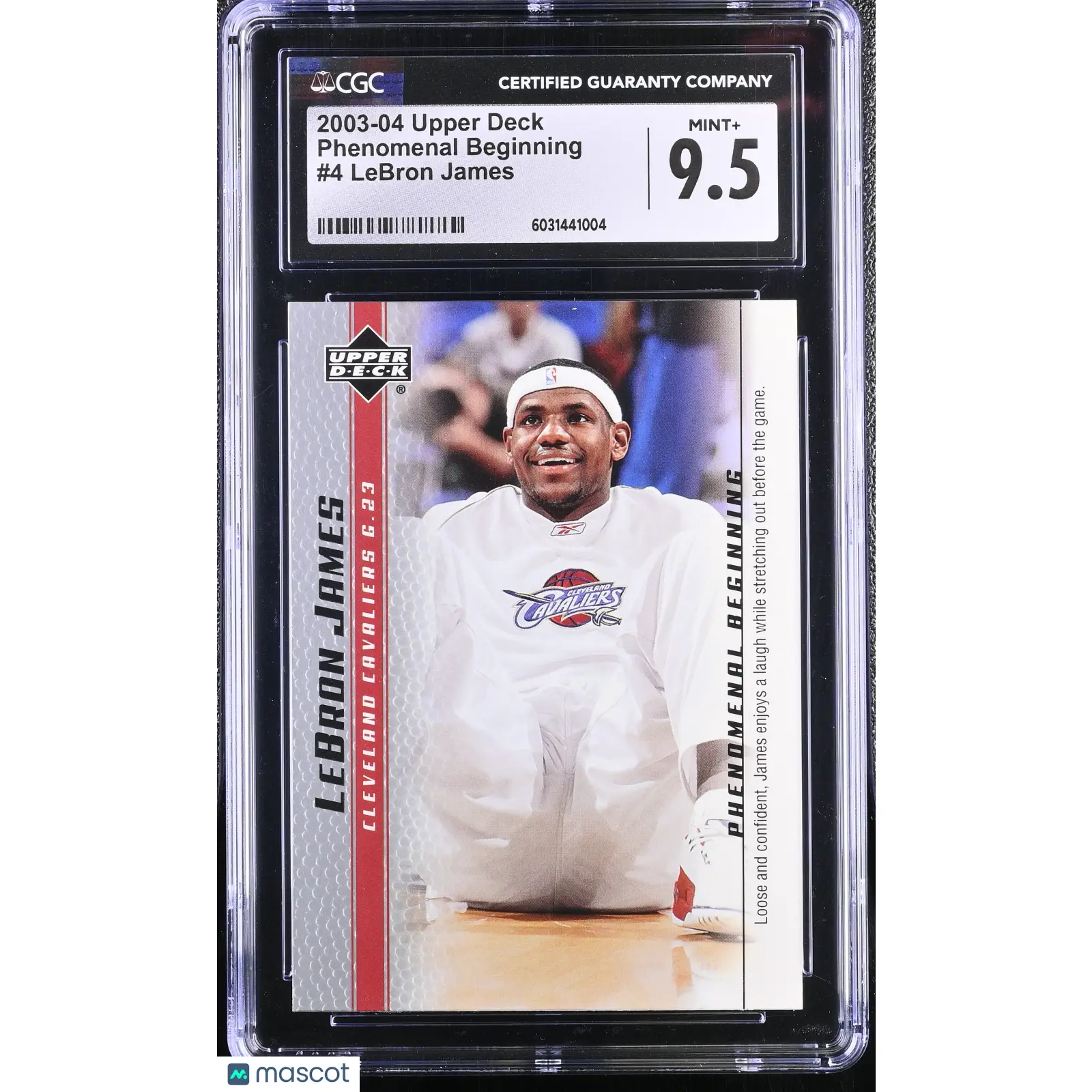 2003-04 Upper Deck LeBron James Phenomenal Beginning #4 CGC 9.5