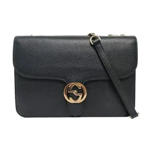 Pre-owned GUCCI leather Shoulder Bags Interlocking G