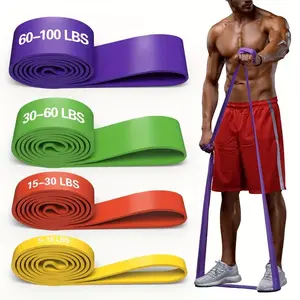 4pcs/set Sports Yoga Resistance Bands, Fitness Pull Rope, Suitable For Leg Training, Fitness Squats Exercise