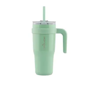 24oz Insulated Stainless Steel Straw Tumbler Mug