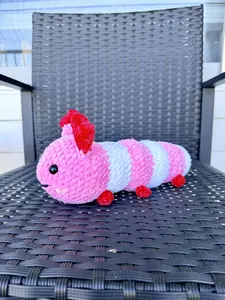 Handmade Crochet Love Bug Plushie