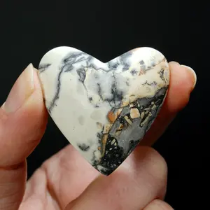 1.5in Maligano Jasper Heart, Healing Crystals, Indonesia 5