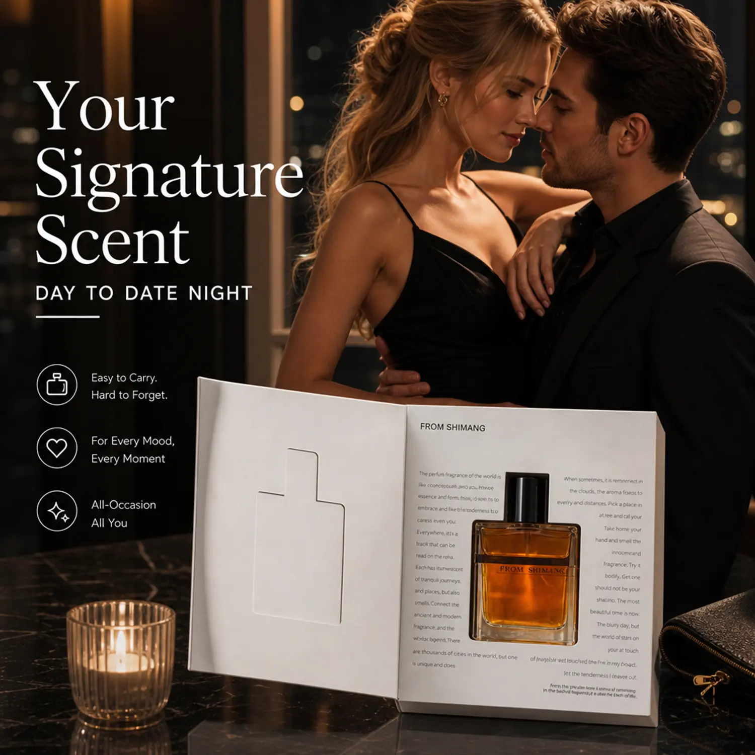 Gourmand Pheromones Perfume for Women, 50ml Long-Lasting Signature Scent for Smelling Good & Feminine Allure, Cruelty-Free Adults Fragrance, Pheromones Perfume Women