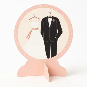 Elegant Wedding Attire Table Centerpiece