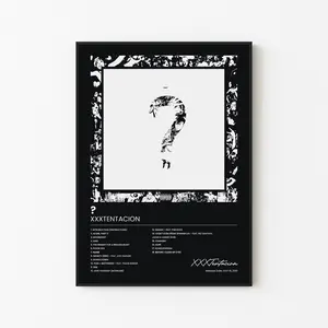 [Sale Up To 40%][Unframe] XXXTENTACION ? Album Cover Poster, Emotional Trap Rap Wall Art, Sad Aesthetic Music Decor, Modern Bedroom Artwork, Gift for Rap Fans