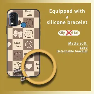 Back Cover Protective Phone Case For Nokia G11 Plus Funny Ring Bracelet Personality Dirt-resistant Anti-knock Waterproof Solid Color Creative Soft Case Youth Cartoon Cute