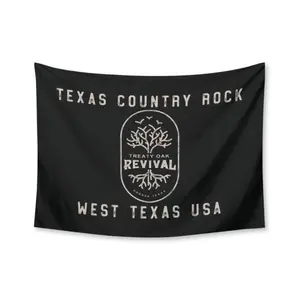 Treaty Oak Revival 'No Vacancy' Tapestry Room Decor for Bedroom Wall Art Decoration tapestry wall hanging Flag Banner 40x30 Inch