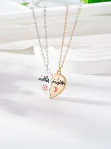 Magnetic Heart Mother and Daughter Necklace  Couple Heart Pendant Set, Love Heart Necklace, is the perfect Valentine's Day gift for your mother or girlfriend.
