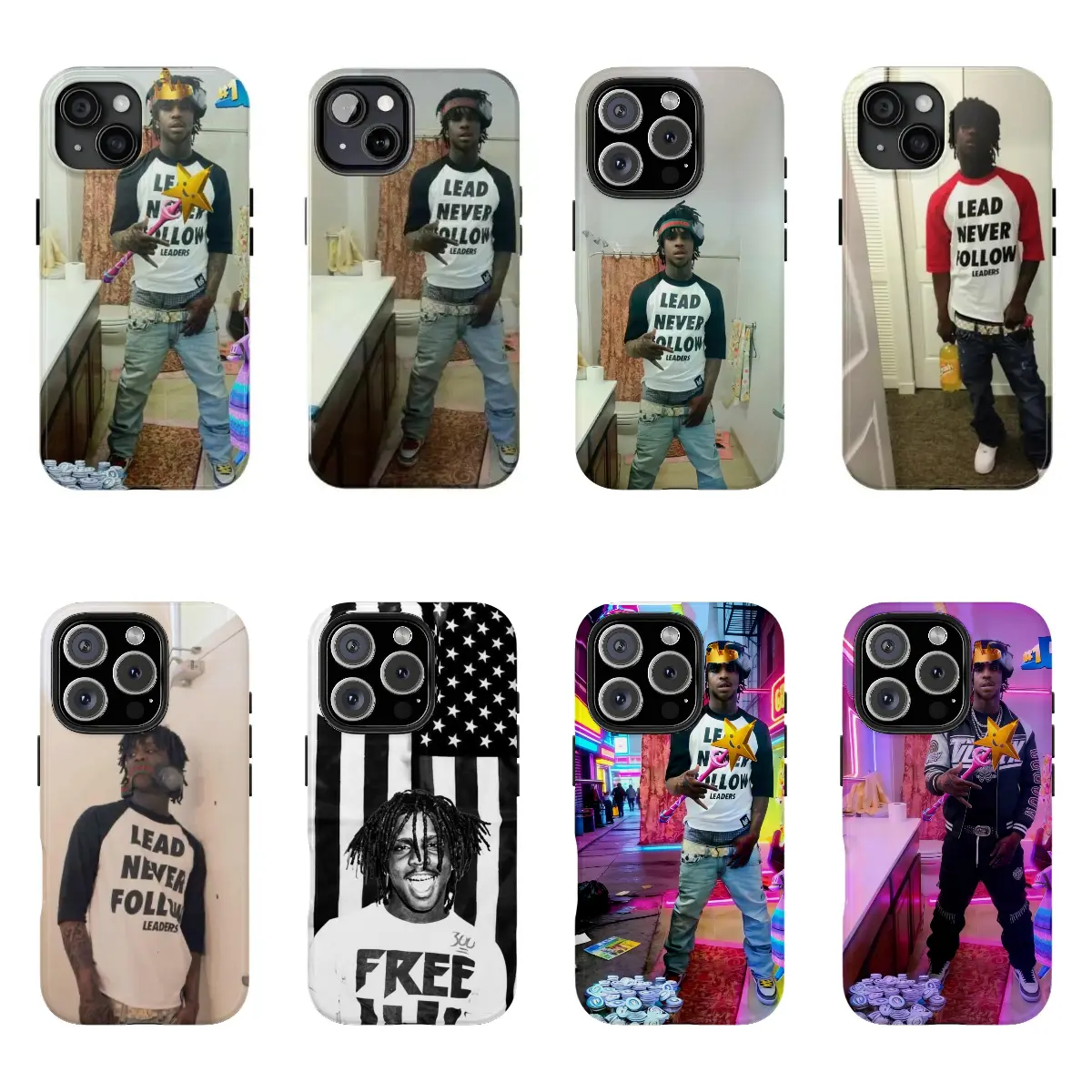 Rapper Chief Keef Collage Phone Case Cover for iphone 17 phone case 16 pro max 15 Plus 14 13 12 11 Cute, clear, military-grade, high-end, durable, shockproof, and drop-resistant 2-in-1 glossy phone case