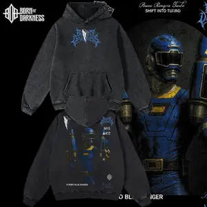 BOD - Blue Ranger TurboPWR Power Rangers Vintage Unisex Oversize Power Rangers Washed Cotton T-shirt Hoodie, Graphic Tee, Power Rangers Lover, Power Rangers Merch Fan, Outfits Men, Boys Merch Top