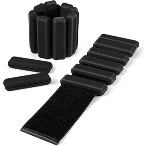 Adjustable Pilates Wrist and Ankle Weights Set, Silicone Arm Leg Ring Weights for Home Fitness, Yoga, Travel, Strength Training