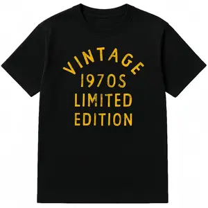 Vintage 1970s Limited Edition  Fun Cool 1970s Theme Classic Women's Tee 100% Pure Cotton Loose Fit Unisex Graphic Tee Sweatshirt Classic