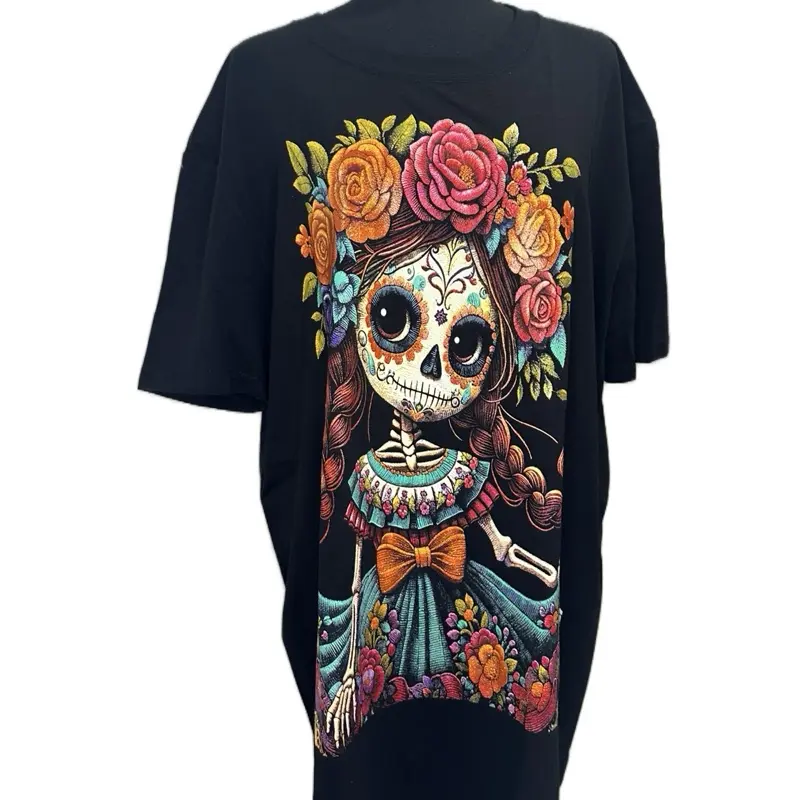 Lady catrina tshirt unisex. Size XL Lady catrina tshirt unisex. Size XL