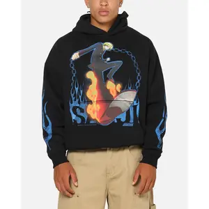 73Studio X One Piece Sanji Premium Hoodie Black