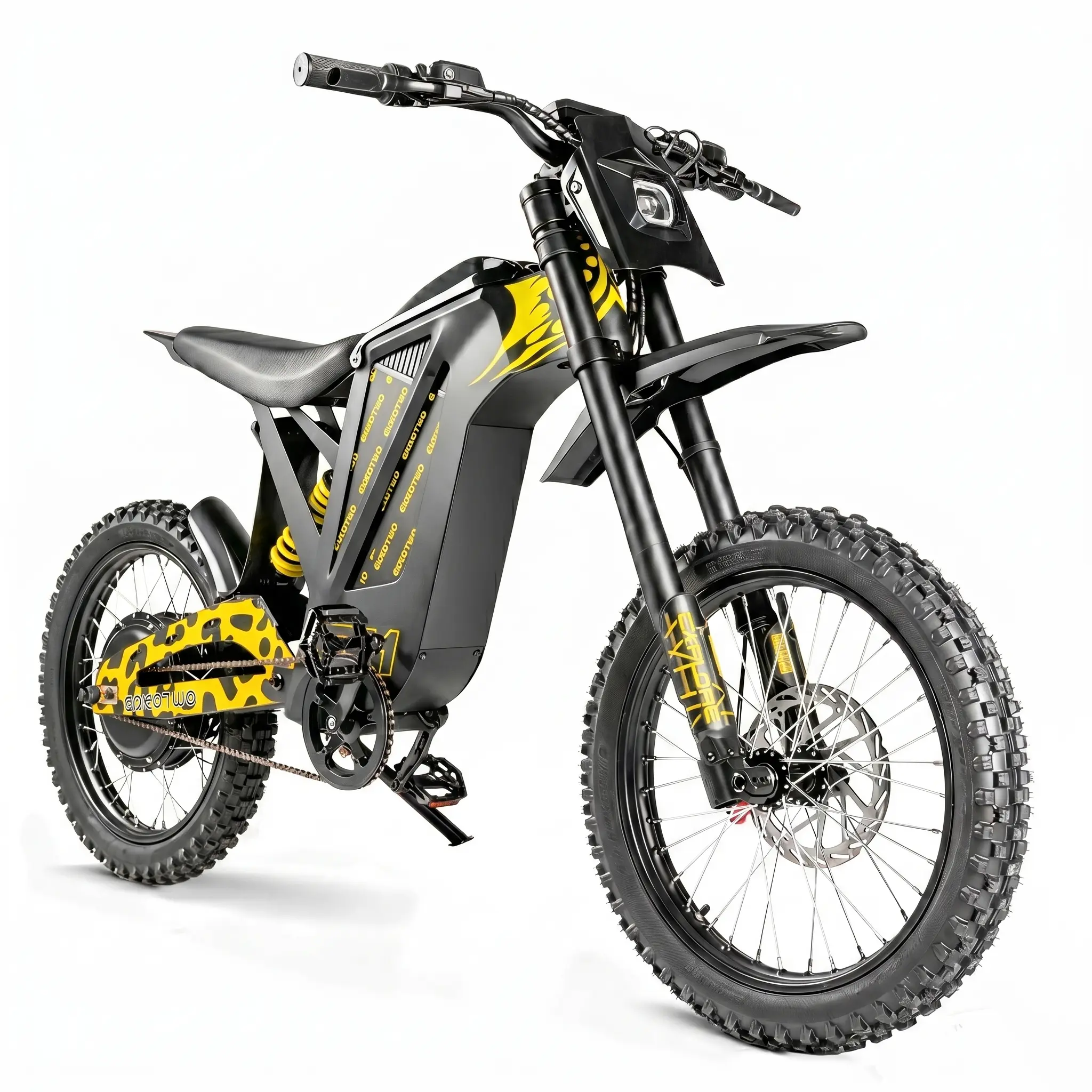EOEOTOW EX1 Electric  Bike, 3000W  40 MPH Top Speed, 48V/25AH Removable Battery, 17-inch Off-Road Tires, 50 Miles Range （Pedal Assist）, Full Hydraulic Brakes and Suspension System, Mountain Off-Road Electric Bike for Teens & Adults