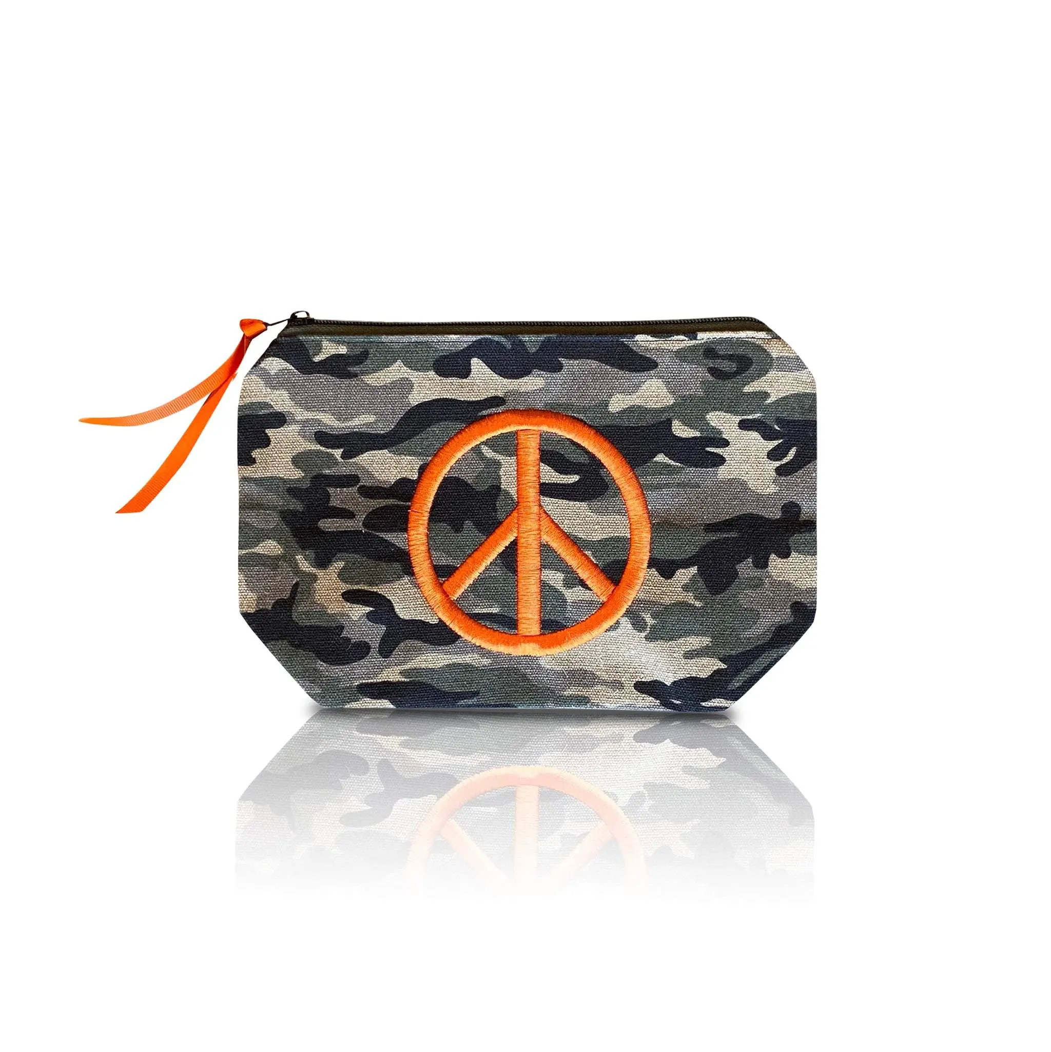 Peace Sign Camo Pouch