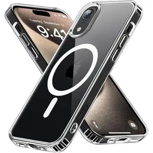 Entronix [Magnetic] Case Compatible with iPhone X/XS - [Hard Back] Thick Clear