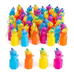 3" Bulk 48 Pc. Tropical Fish Red, Yellow, Blue & Purple Bubble Bottles