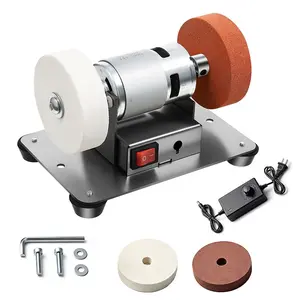 Mini Bench Grinder, Electric Benchtop Sander, Electric Multi-Purpose Grinding Machine, Polishing Grinding Machine Small Grinder for Woodworking Knife Making(6.3 * 3.9 * 3.9in) outdoorfun