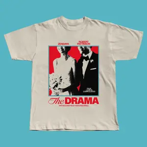 The Drama (2026) Movie Inspired T-Shirt: Robert Pattinson, Zendaya, FanArt, Graphic Tee, Cinephile, FilmLover Gift