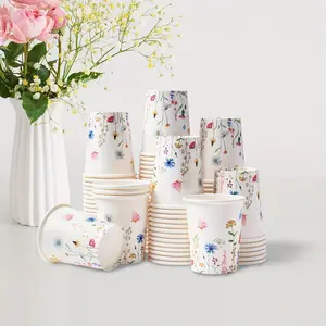 100pcs 3oz Paper Cups, Small Capacity Disposable Bathroom Cup, Mini Mouthwash Cup, Espresso Coffee Cup, Ideal for Parties, Picnics, Bbqs, Travel