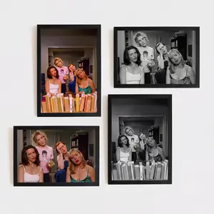 Vintage Girls Poster Retro 90s TV Show Wall Art Decor Bathroom Print Home Decorations Vintage Girls Poster Retro 90s TV Show Wall Art Decor Bathroom Print Home Decorations