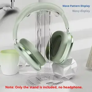 Transparent Acrylic Headset Stand, Detachable Gaming Accessory, Stable Non-Slip Design, Storage Display Rack for Ps Games & Consumer Electronics