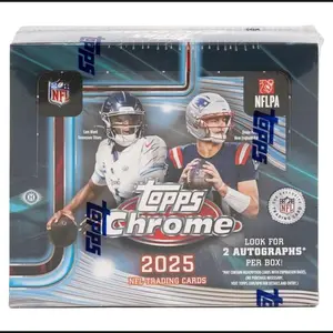 2025 Topps Chrome NFL Football Jumbo Box