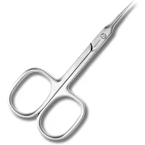 Cuticle Scissors Curved Extra Fine Super Sharp Stainless Steel Nail Scissors for Manicure and Pedicure Small Scissor for Eyebrow Trimming and Facial Hair Grooming Beauty scissors.
