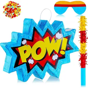 Colorful Piñata for Birthday Party Comes with Stick Blindfold Confetti for Adults Birthday Baby Shower Party Supplies