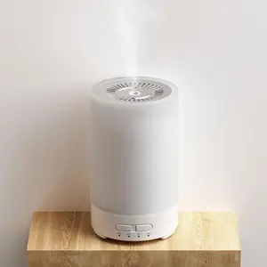 Zorara 150ml Humidifier, Aroma Diffuser with 7 Different Colors Changing LED Lights, Waterless Auto Shut-Off, Adjustable Timer, Essential Oil Diffuser for Home Bedroom Office