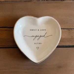 Wedding Gifts for Couple, Custom Ring Dish, Personalized Ring Dish, Couples Gift, Bridal Shower Gift, Personalized Engagement Gift for Bride