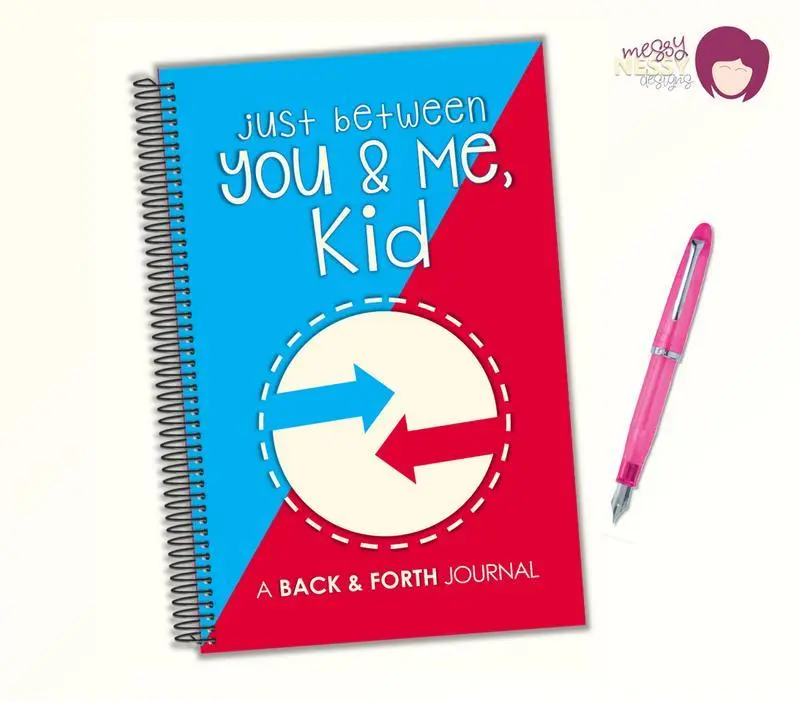 Just Between You & Me, Kid - A back and forth journal for kid and grown up to take turns answering questions--great for all ages!