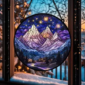 Velaris Glass Suncatcher, Night Court Acrylic Suncatcher, Fantasy Reader Gift, Night Court Window Hanging, Book Lover Gift, Home Decoration