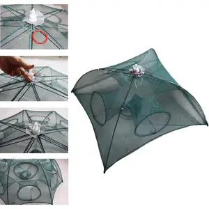 Foldable Fishing Bait Trap Cast Net Cage Cast Dip Cage for Fish Shrimp Minnow Crayfish Crab Bait Trap Cage