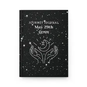 Astrological Journey Journal - Gemini Sign, Cosmic Journal, Starry Notebook, Zodiac Gift, Birthday Planner, Astrology Journal