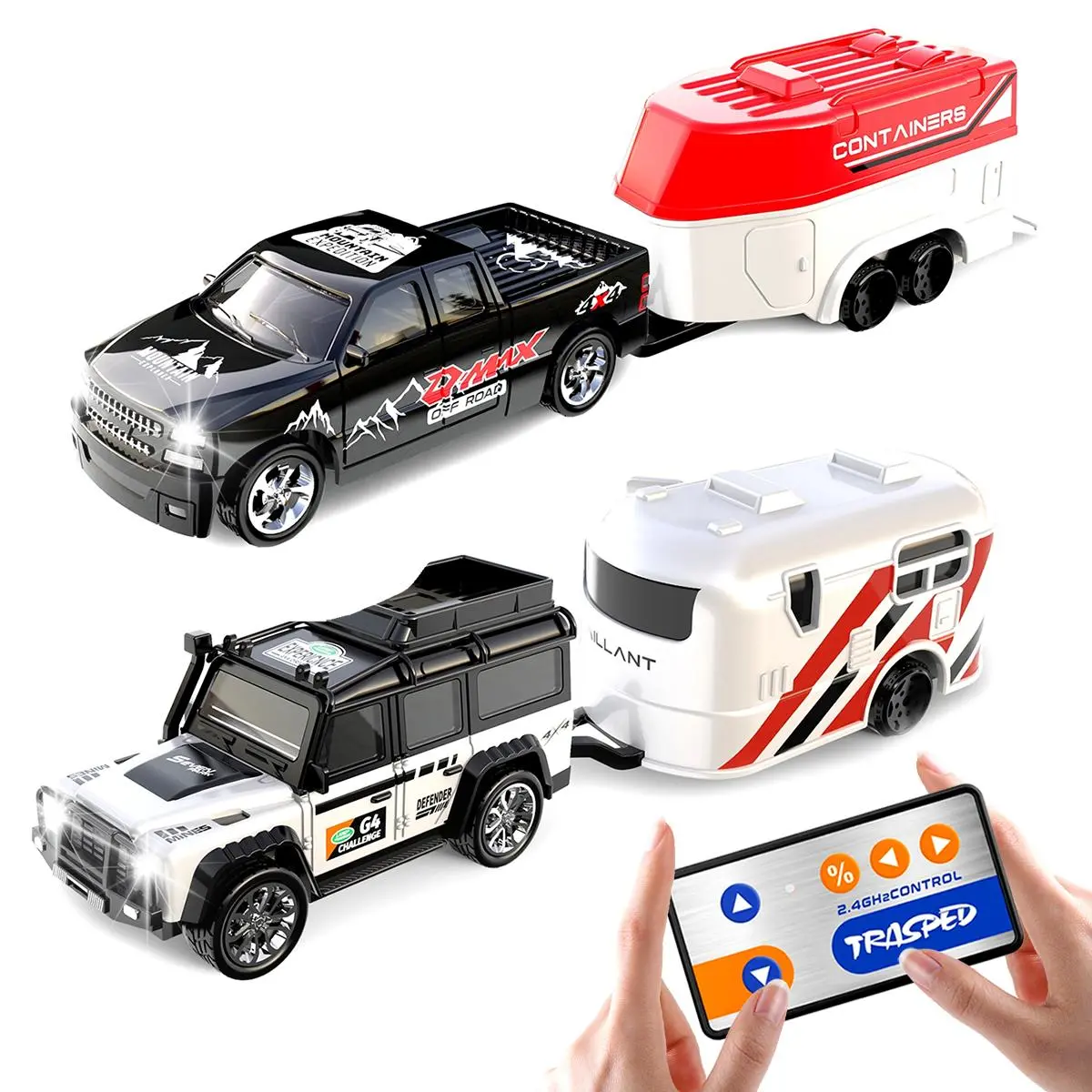 Remote Control Car, 1 Set 2.4G Frequency RC Model Car, Alloy Light Car Shell Anti-crash, Birthday Gift