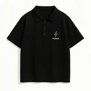 Men's Power Lightning Graphic Polo - Ultra-Breathable Lightweight Fabric Classic Collared Design Bold Streetwear Essential Shirts