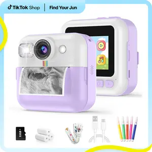 Kids Camera Instant Print,2.4 touch screen,1080P HD Digital Video Kids Camera with 32GB Card&3 Print Paper, Christmas Birthday Gifts for Kids Girls Boys Age 3-12,Kids travel toy Pink,cozyvibes