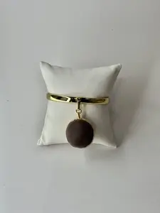 Ojo de Buey Amulet 6mm Gold Laminated Protection Charm for Good Luck and Energy Protection Elegant Lightweight Daily Use