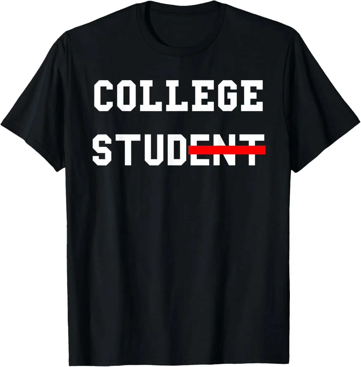 Women's Funny College Graphic T-Shirt - Colorful 100% Cotton Distressed Streetwear, Casual Round Neck, Short-Sleeve, Shortsleeve
