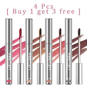 4Pcs Peel Off Lip Liner Stain Set Waterproof Nude Matte Lip Tint Non Fading Peel Off Lip Color Effortless Precision Full Coverage 24H Color Hold for All Skin Types, Mother's Day Campaign